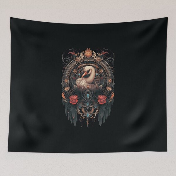 Item preview, Svart Svanr: A Gothic Ode to Enigmatic Beauty designed and sold by KamilMalinowski.