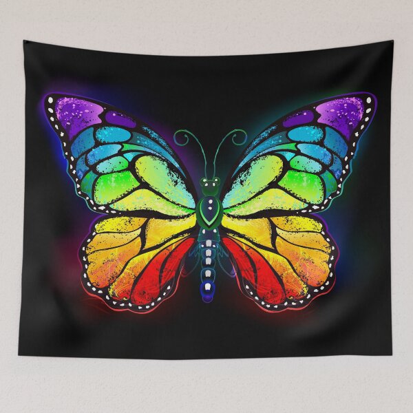 Item preview, Rainbow luminous butterfly designed and sold by Blackmoon9.