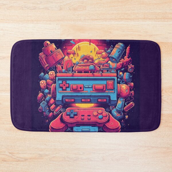 Item preview, Gameverse Odyssey: Nostalgic Illustration in Hyper-Detailed Splendor - Vivid Color Scheme, Accurate and Detailed Artwork designed and sold by Bee Happy Creative™.