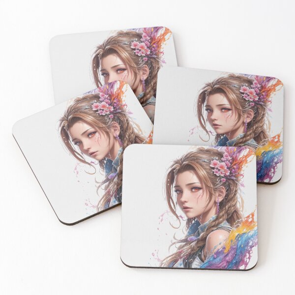 Item preview, Aerith Final Fantasy Splash Fan Art designed and sold by craftyartsdigi.