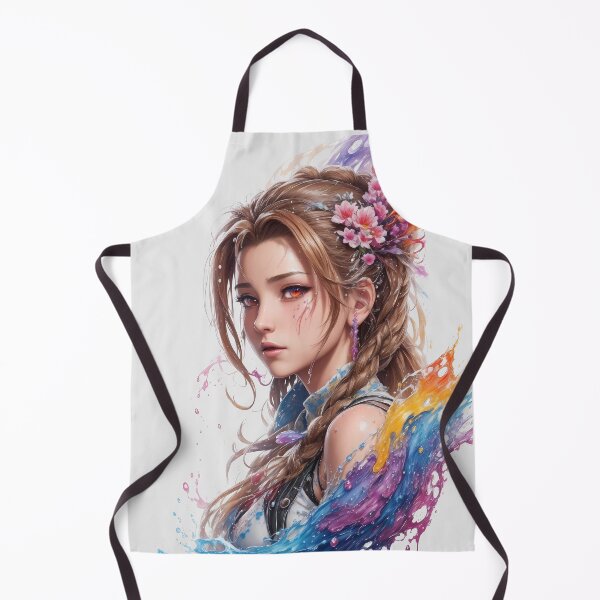 Artikelvorschau, Aerith Aeris Final Fantasy Splash Fan Art entworfen und verkauft von craftyartsdigi.