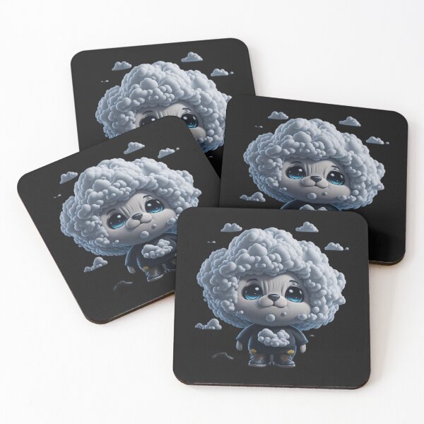 Item preview, Cute and Adorable Charming White Cloud Cartoon Character designed and sold by PC-artist.
