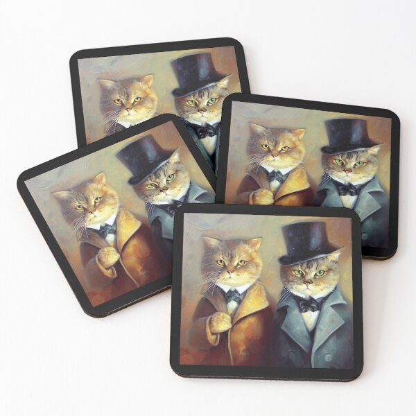 Item preview, Cats As Holmes and Watson designed and sold by CrankyOldDude.