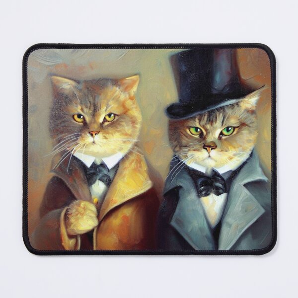 Item preview, Cats As Holmes and Watson designed and sold by CrankyOldDude.