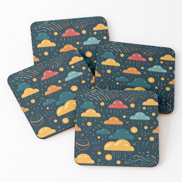 Item preview, Weather-Inspired Designs - Clouds, Raindrops & Sunbursts designed and sold by KaleidoCreation.