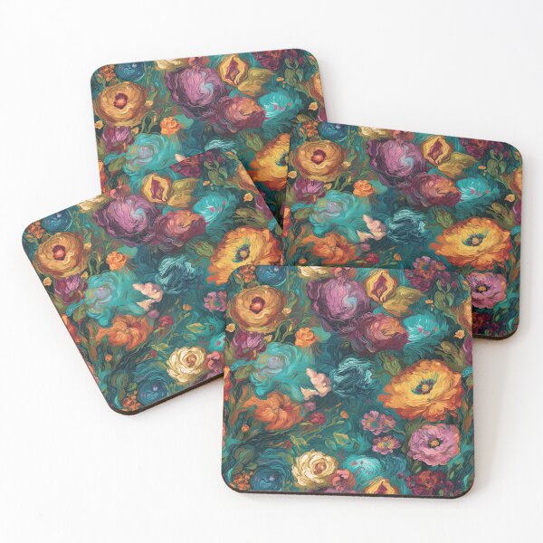 Item preview, Van Gogh Inspired Floral Bliss: Vibrant Flower Pattern  designed and sold by Retroshore.