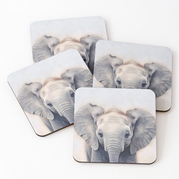 Item preview, Captivating Elephants Oil Paintings - Endearing Wildlife Art  designed and sold by fateindesigns.