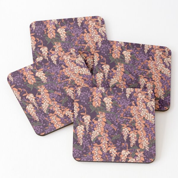 Item preview, Whispers of Elegance: Japanese Wisteria Pattern designed and sold by Retroshore.