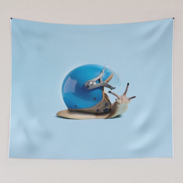 Item preview, snail wear motorcycle helmet designed and sold by miraclemeows.