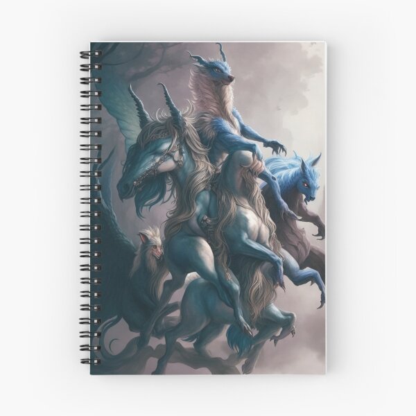 Item preview, The Flight of the Kelpies beautiful abstract poster artwork designed and sold by Vintage Designs +.