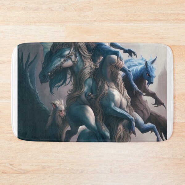 Item preview, The Flight of the Kelpies beautiful abstract poster artwork designed and sold by Vintage Designs +.