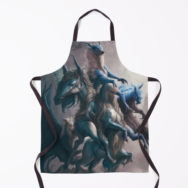 Item preview, The Flight of the Kelpies beautiful abstract poster artwork designed and sold by Vintage Designs +.