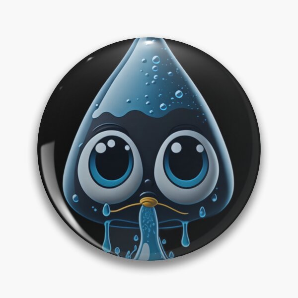 Item preview, Cute and Adorable Charming Water Drop Cartoon Character designed and sold by PC-artist.