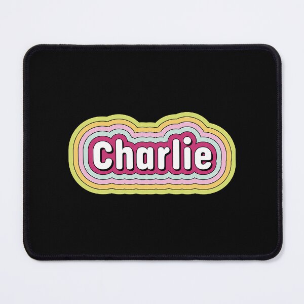 Item preview, Charlie name - fun candy color stripes design designed and sold by VtgFanclu.