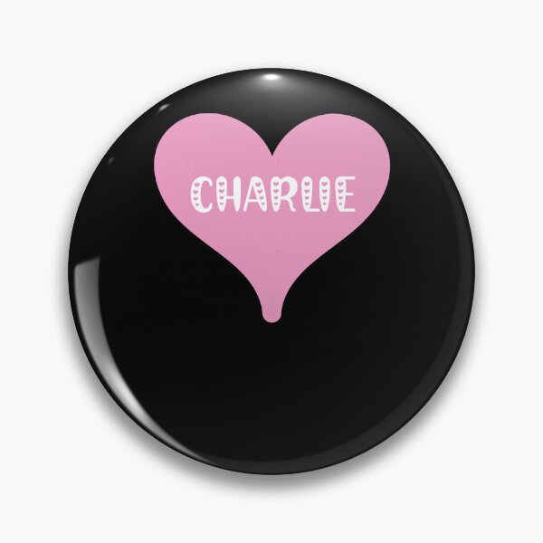 Item preview, Charlie name - pink heart pretty font design for Valentines Day gift or just for love designed and sold by VtgFanclu.