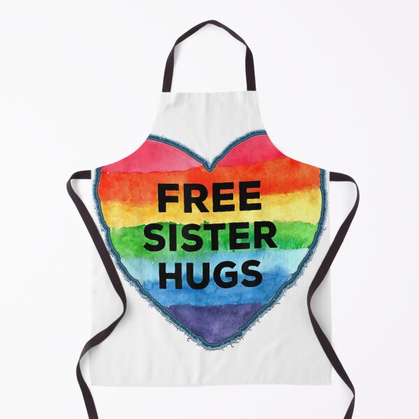 Item preview, Free Sister Hugs LGBT Flag Heart Rainbow Pride: Día de la hermana designed and sold by xodom953.