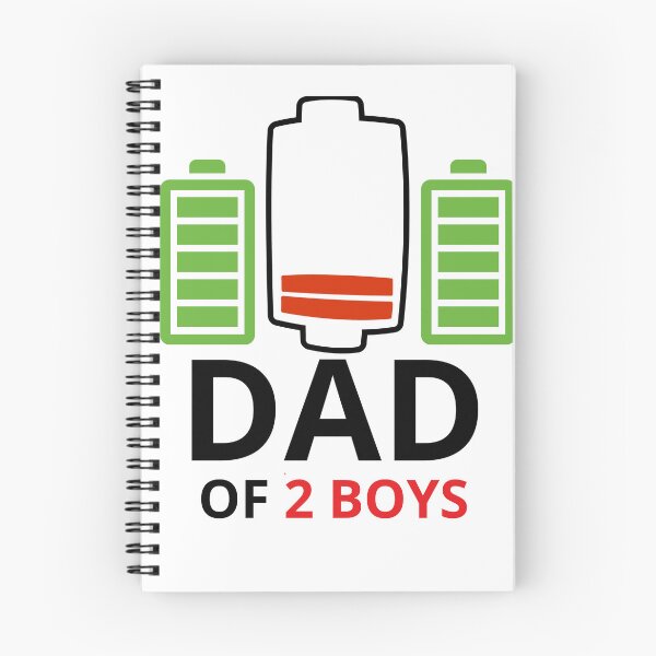 Item preview, Dad Of 2 Boys Low Battery Son Dad Father's Day Birthday T-Shirt designed and sold by Moronova   ⭐⭐⭐⭐⭐.