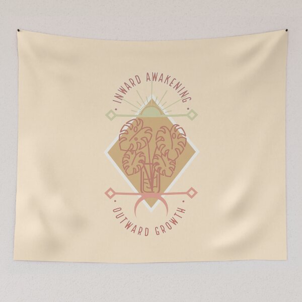 Item preview, Inward awakening, outward growth monstera houseplant sun and moon designed and sold by StitchesSleeves.