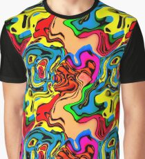 Happy Hippie Psychedelic Waves Graphic T-Shirt