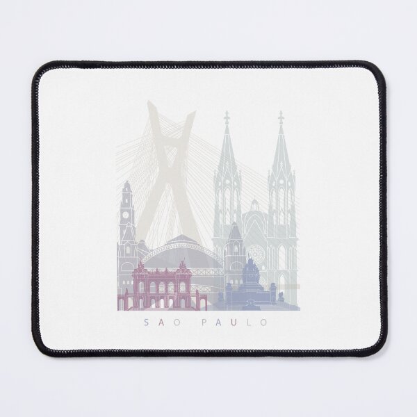 Item preview, SAO PAULO SKYLINE POSTER PASTEL designed and sold by paulrommer.