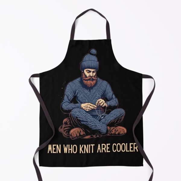Item preview, Men who knit are cooler - Gifts for Knitter designed and sold by Dominika Bednarska.