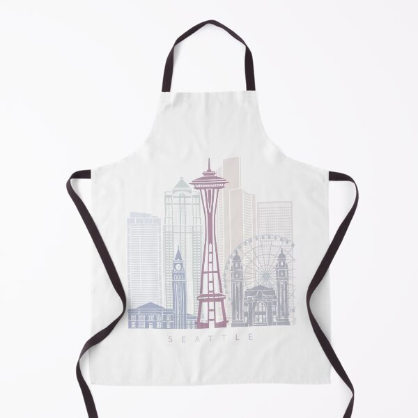 Item preview, SEATTLE SKYLINE POSTER PASTEL designed and sold by paulrommer.