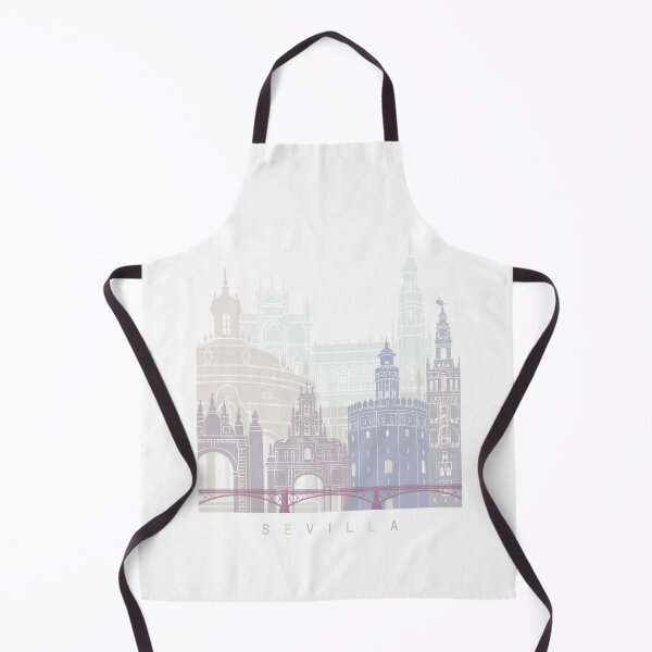 Item preview, SEVILLE SKYLINE POSTER PASTEL designed and sold by paulrommer.