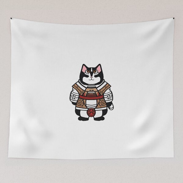 Item preview, Fat Samurai Cat with full amor designed and sold by Studio-Jun.