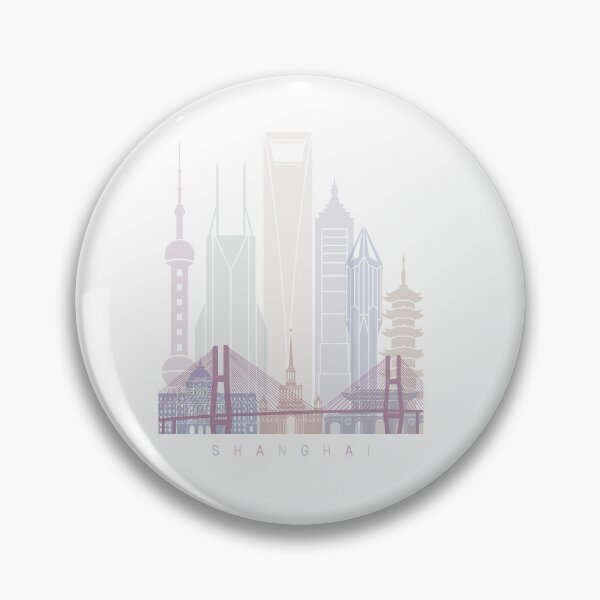 Item preview, SHANGHAI SKYLINE POSTER PASTEL designed and sold by paulrommer.