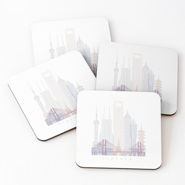 Item preview, SHANGHAI SKYLINE POSTER PASTEL designed and sold by paulrommer.