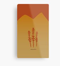 Arrakis Spice - Red Metal Print