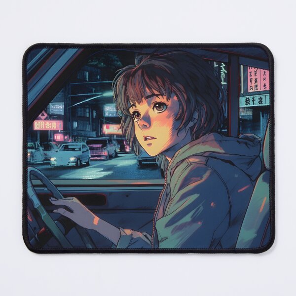 Artikelvorschau, Retro Anime Night Drive: A Captivating Artwork Part II entworfen und verkauft von ChatChow.