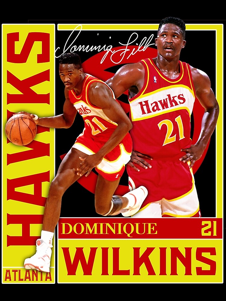 Dominique Wilkins Basketball Signature Vintage Retro 80s 90s Rap