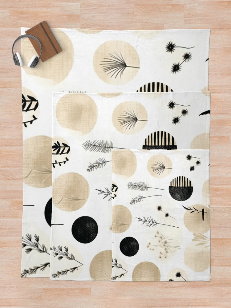 Thumbnail 5 of 6, Throw Blanket, Boho Style Abstract Pattern designed and sold by AdrianGrosu.