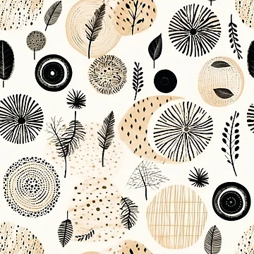 Artwork thumbnail, Boho Style Abstract Pattern by AdrianGrosu