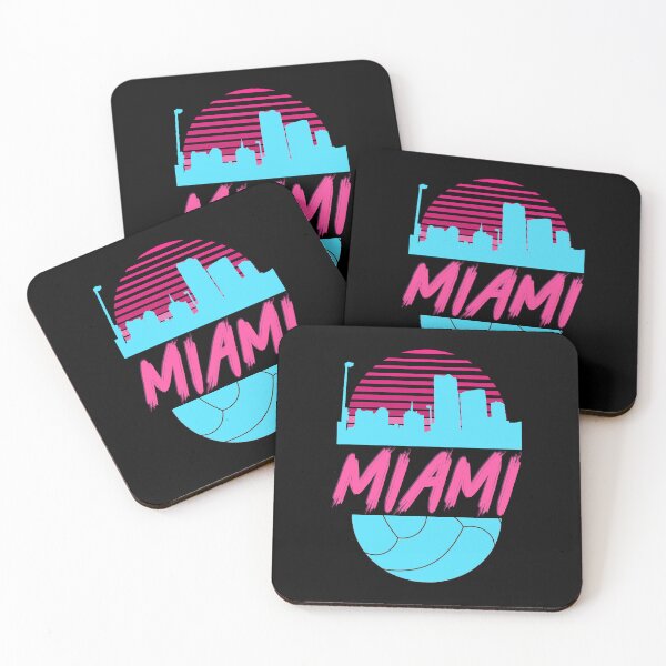 Item preview, Cool Retro Downtown Miami City Skyline for Volleyball Fans designed and sold by Winter--Flowers.