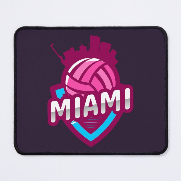 Item preview, Vintage Miami City Skyline With a Volleyball Ball designed and sold by Winter--Flowers.