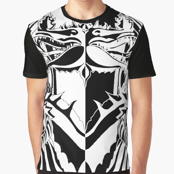 Notan Dragon Heads Graphic T-Shirt
