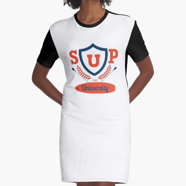 SUP University Graphic T-Shirt Dress