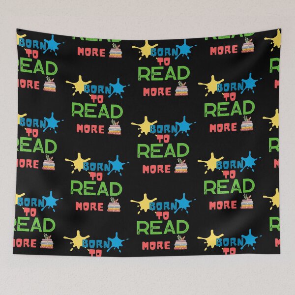 Item preview, Born to Read more designed and sold by Azrou shop.