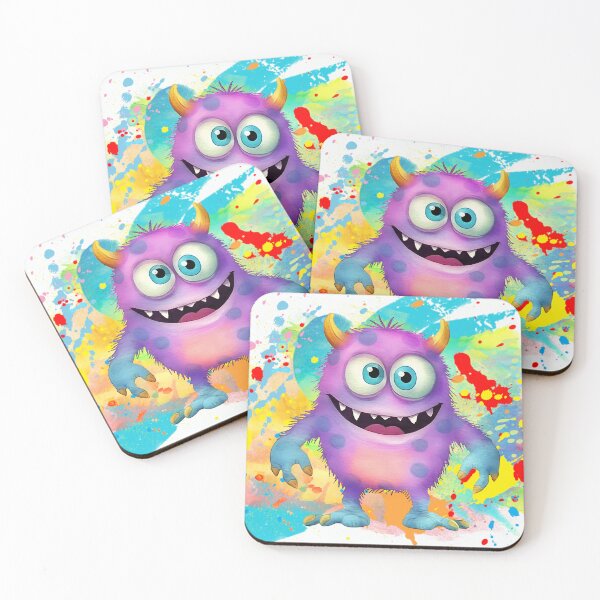 Item preview,  Cute and Funny Smiling Monster with Horns T-shirts and Stickers Design  designed and sold by PatriciaReyes.
