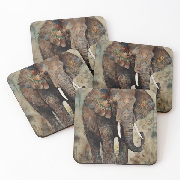Item preview, Patterned elephant 2 designed and sold by Pixxite.