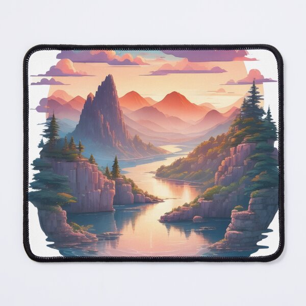 Item preview, Flowing Serenity: The Tranquil Journey of the River designed and sold by Ceemko's Vintage Corner.