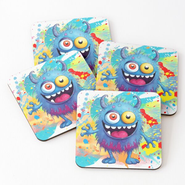Item preview, Funny  and Cute Smiling Monster with Horns T-shirts and Stickers Design  designed and sold by PatriciaReyes.