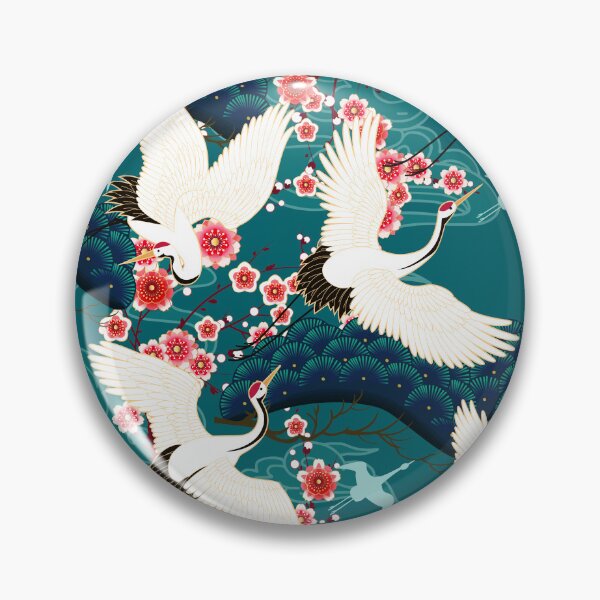 Item preview, Patrón de vuelo de grúa japonesa designed and sold by OneCreativeArt.