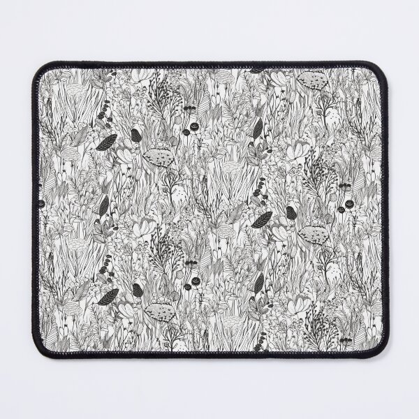 Item preview, Forest Pattern Black and White Print: Nature-Inspired Elegance designed and sold by pixeldizajn.