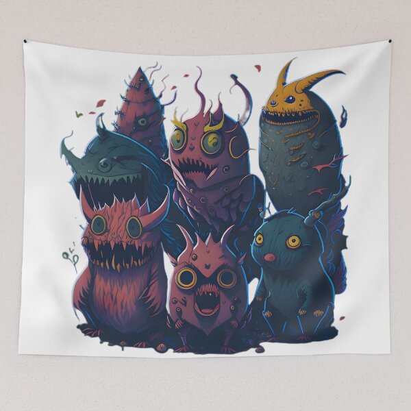 Item preview, cute scary little monsters designed and sold by Nick Koning.