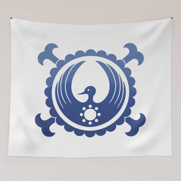 Item preview, Kozuki Clan Symbol Blue Gradient designed and sold by HeySpiritAnimal.