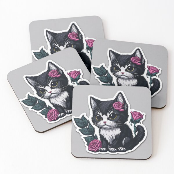 Item preview, Cute Animal Sticker - Cat Lover! Kittens in love! designed and sold by ROBIN MACGREGOR.