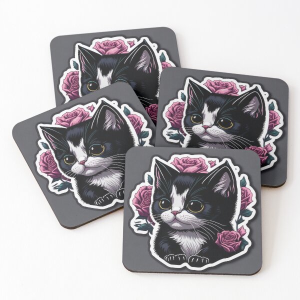 Item preview, Cute Animal Sticker - Cat Lover! Kittens in love! designed and sold by ROBIN MACGREGOR.